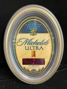 lot 32 image: Michelob Ultra back-lit digital clock
