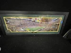 lot 47 image: Green Bay Packers NFL Super Bowl XLV panoramic framed photo