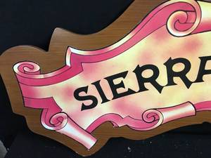 lot 73 image: Sierra Nevada masonite wall hanger