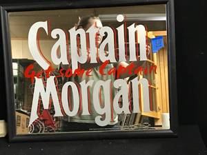 lot 51 image: Captain Morgan Get Some Captain mirror