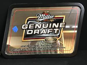 lot 52 image: Miller Genuine Draft mirror