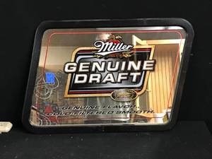 lot 53 image: Miller Genuine Draft mirror