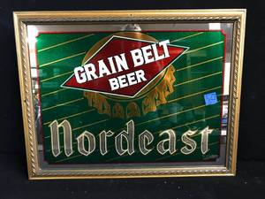 lot 56 image: Grain Belt Nordeast Beer mirror