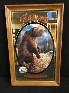 lot 59 image: Hamms American Bear Collection mirror - 1993 Grizzly Bear. Artist Terry Doughty