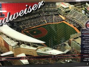 lot 64 image: Budweiser MN Twins MLB Inaugural Home Opener photo 2010