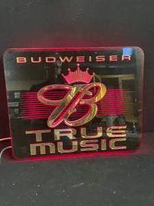 lot 76 image: Budweiser True Music neon