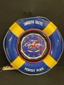 lot 75 image: Michelob Golden Light Draft life preserver clock
