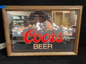 lot 57 image: Coors Beer back lit mirror