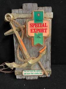 lot 60 image: Special Export backlit wall hanging sign