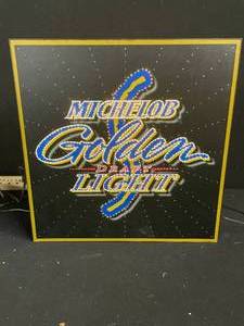 lot 95 image: Michelob animated fiber optic display. Rare