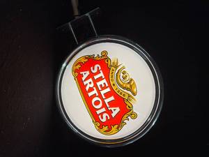 lot 112 image: Stella Artois chrome pub light