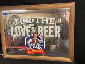lot 115 image: Sam Adams Boston Lager, For the Love of Beer mirror