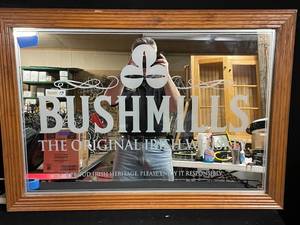 lot 121 image: Bushmills Original Irish Whiskey mirror