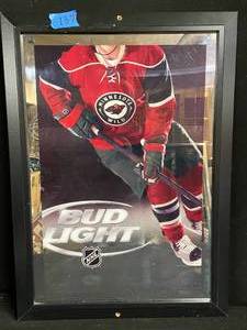 lot 137 image: Minnesota MN Wild NHL Bud Light mirror
