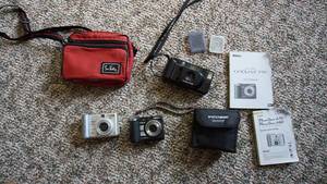 lot 93 image: Canon Power Shot Camera  Nikon P50 Freedom Dual Camera  Nikon Coolpix Camera