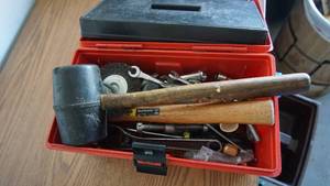 lot 163 image: Toolbox with Misc. Tools