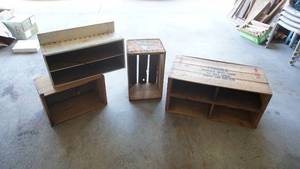 lot 175 image: 3 Crates and a Shelf