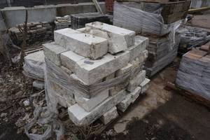 1 Pallet - Reclaimed 6 Sawn Limestone Wall Stone