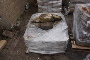 1 Pallet -  Reclaimed Anchor Retaining Wall Block  Tan Color