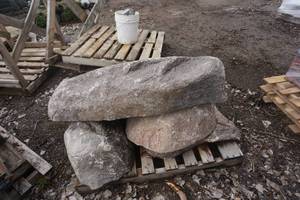 Lot of Decorative LawnGarden Sawn Boulder Tops