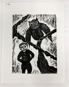 lot 20 image: Three Original Block Prints by Jack Zipes