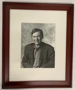 lot 25 image: Framed Photo of Jack Zipes and Framed Collage of Photos from Childrens Theatre Company