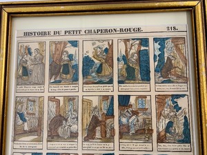 lot 30 image: Original French 19th Century Fairy Tale from an Antique Chapbook -French Little Red Riding Hood