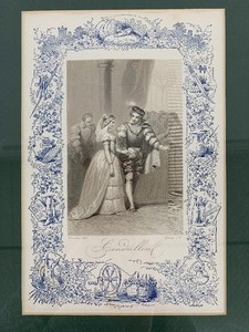 lot 33 image: Framed French Fairy Tale Reproductions