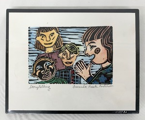 lot 37 image: Two Framed Contemporary Fairy Tale Paintings