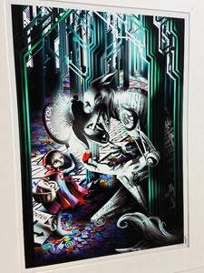 lot 5 image: Signed Original Red Riding Hood Themed Art Print- Signed & Dated