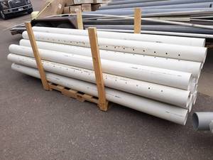 Large Lot of (20) Crestline 6 x 10 PVC Drain Pipe