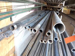 Large Lot of (22) Sch40 Stainless Steel Pipe 18 Wall, 14, 12, 34, 1 & 2