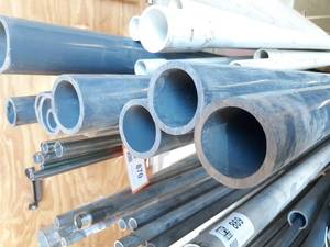 Large Lot of (11) 1, 2 & 3 Sch80 PVC Pipe