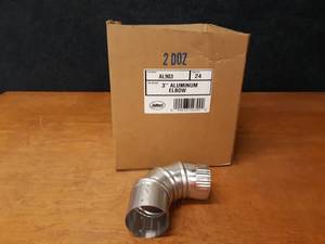 Box of (13) Aluminum Air Duct 3 90° Elbows