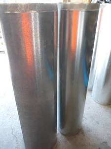 NEW Lot of (5) 14 x 60 26 Gauge Galvanized Duct Pipe