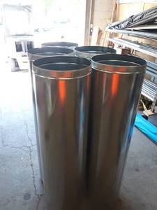 NEW Lot of (5) 16 x 60 26 Gauge Galvanized Duct Pipe