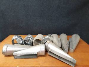 Lot of (10) 6 Galvanized Round Duct Fittings