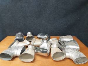 Lot of (13) Assorted 6 Oval Duct Fittings