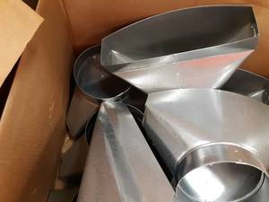 Lot of (10) 6 Galvanized Round Duct Fittings