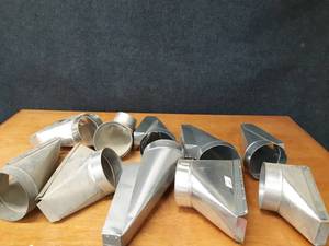 Lot of (10) 6 Galvanized Round Duct Fittings
