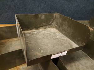 Lot of (8) Steel Parts Bins 11 x 12 x 5