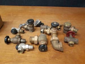 Large Lot of Brass Valves
