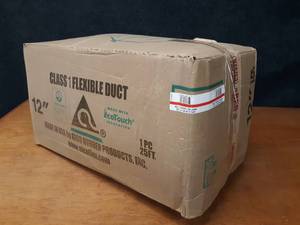 Atco 12 x 25 Flexible Duct w Silver Jacket
