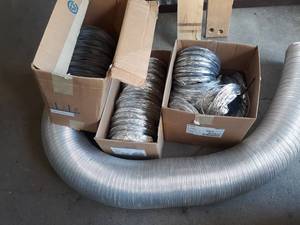 Large Lot of Mostly 8 Diameter Flexible Conduit- Aluminum and More