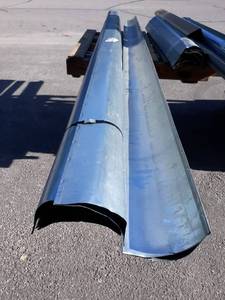 Lot of (6) 4 x 10 Galvanized 24 Gauge Turning Vanes