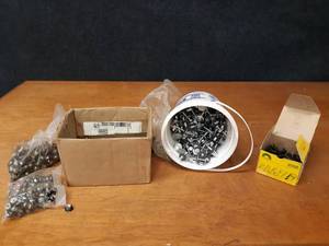 Large Lot of 14 x 1-38 Bolts w Rubber Washers and More