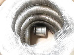 lot 1781 image: NEW Roll Of BDM 316L Stainless Steel Chimney Religning 6 x 25 Flex Duct