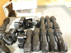 lot 1796 image: NEW Parker Transair Connectors and Pipe - Aluminum 78 ID Pipes