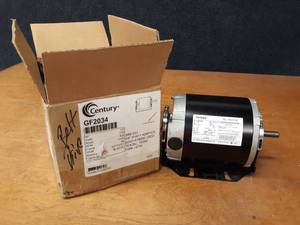 lot 1566 image: NEW Century Electric Motor - 13 HP - 1 Phase