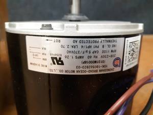 lot 1578 image: NEW Zhongshan Electric Motor - 14 HP - 1 Phase